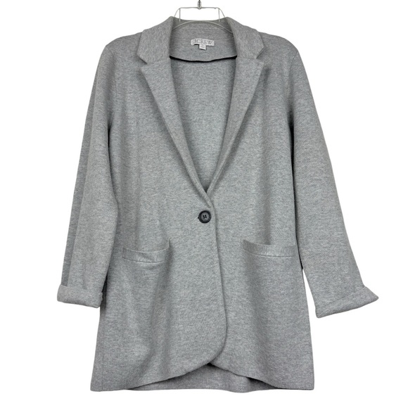 J Crew Cecile Relaxed Merino Wool Blend Sweater Blazer - Picture 3 of 7